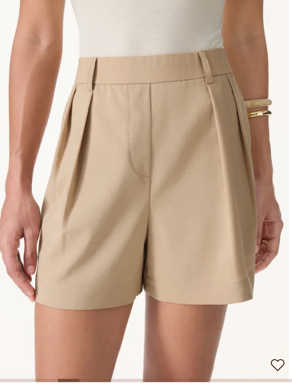 Women's Tailored Pleat-Front Shorts - Chocolate Brown